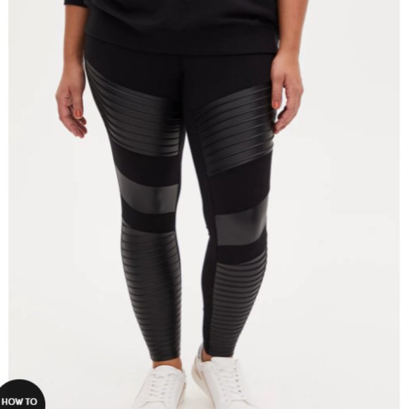 Platinum Legging – Moto Faux Leather Black - Picture 2 of 8
